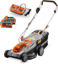 FUXTEC Tondeuse à Gazon sans Fil 40V avec Kit Batterie et Chargeur, 37cm - Hauteur Réglable