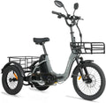 Tricycle Électrique Pliable 16 Pouces pour Adultes - Batterie 48V Amovible