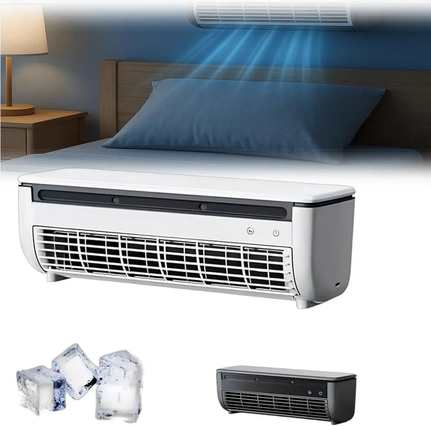 Climatiseur mural portable sans fil pour cuisine et chambre, refroidissement instantané, installation facile
