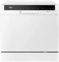 Lave-vaisselle compact 8 couverts, 7 programmes, 55 cm, blanc, classe F