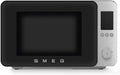 Smeg Micro-ondes Combiné Inverter Noir 25L, 9 Fonctions, 2100W
