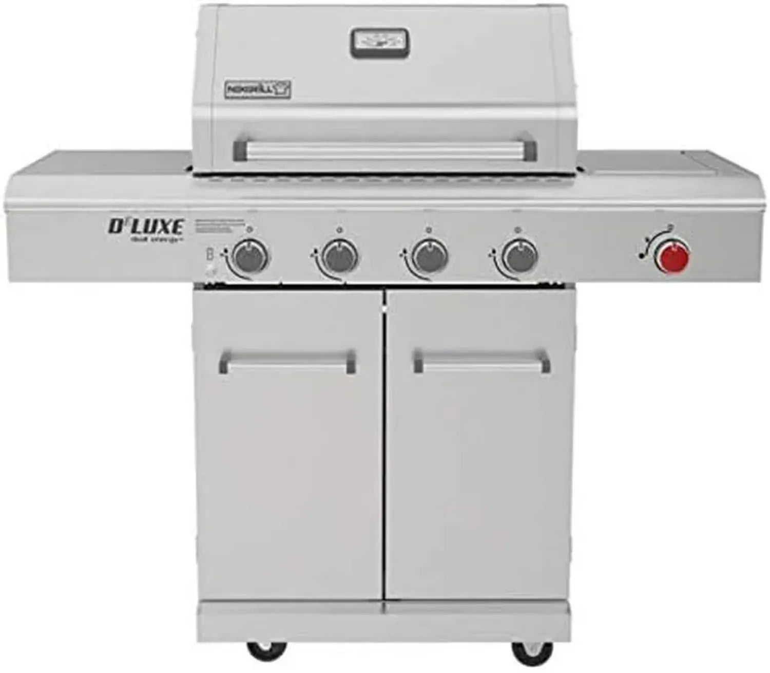 Gril à Gaz Nexgrill Premium 4 Feux en Acier Inoxydable avec Brûleur Latéral et Couvercle