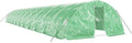 Tunnel de Jardin en Acier Vert avec Grande Surface 110 m² 22x5x2,3 m