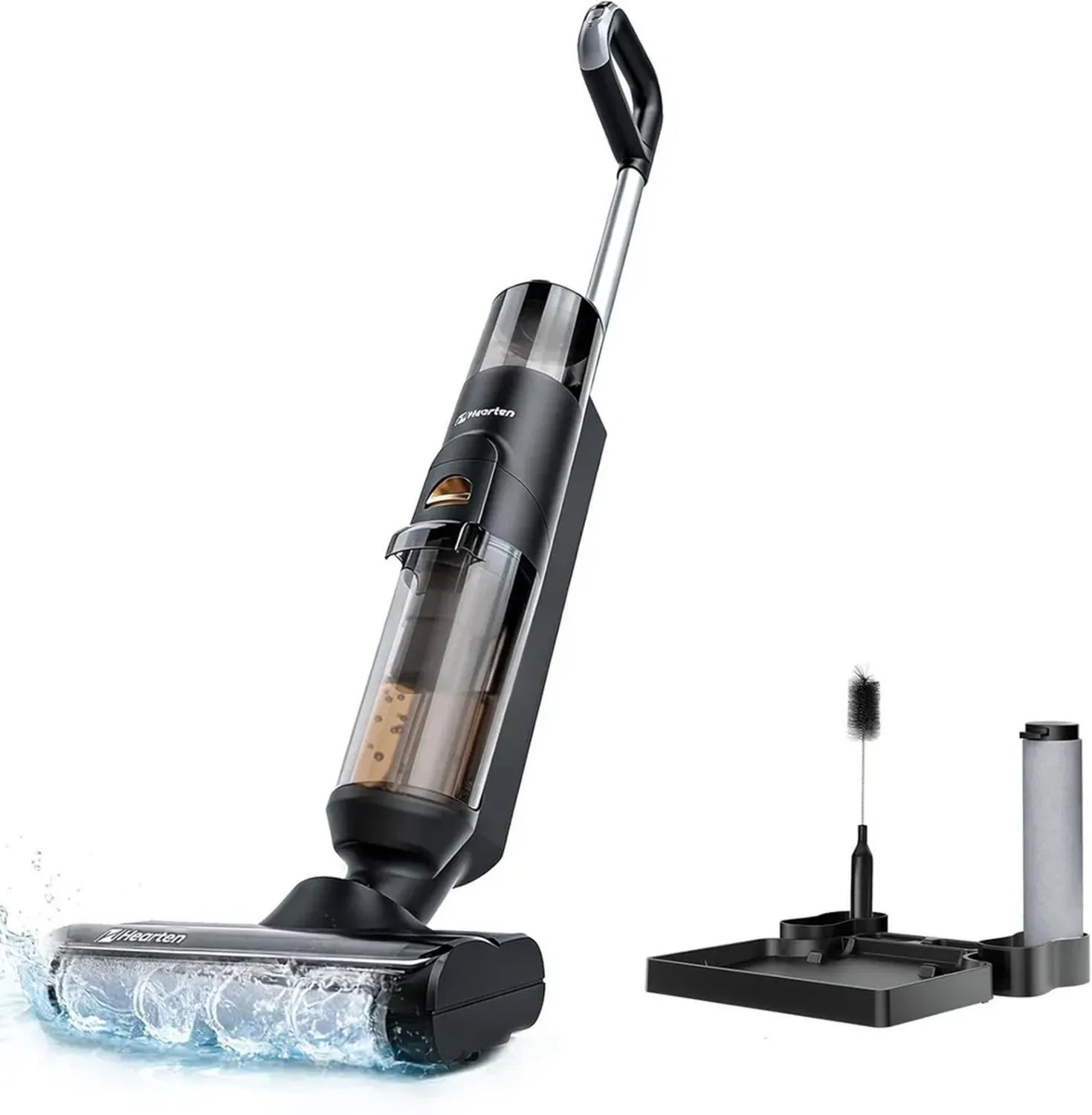 Aspirateur Laveur 3 en 1 Intelligent avec Écran LED et Auto-Nettoyage