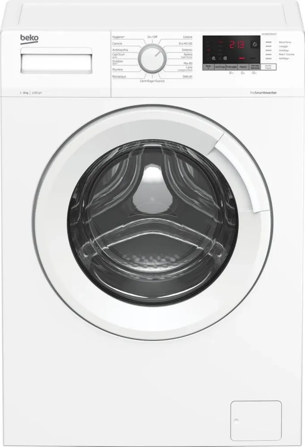 Lave-linge frontal Beko 8 kg 1200 tr/min Blanc