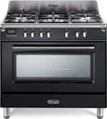 De Longhi Cuisinière à Gaz avec Four Électrique 5 Feux Anthracite 90x60 cm