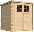 Abri de Jardin Timber avec Sol Traité - Porte Sécurisée - Stockage Extérieur Compact de 3.53 m² - Espace Outils et Vélos - Toit Étanche