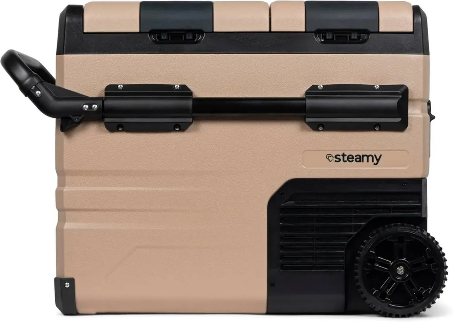 Glacière Électrique à Compresseur 45L avec Roulettes, Refroidissement et Congélation 12V/230V, Idéale pour Camping