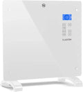 Klarstein Chauffage Électrique Mural 1000W Économique, Radiateur Mobile Silencieux pour Maison et Salle de Bain, Thermostat Ajustable, avec Roulettes