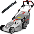 IKRA Tondeuse Électrique 2000W, Hauteur 30-75mm, Largeur 43cm, Lame et Kit Mulching Inclus