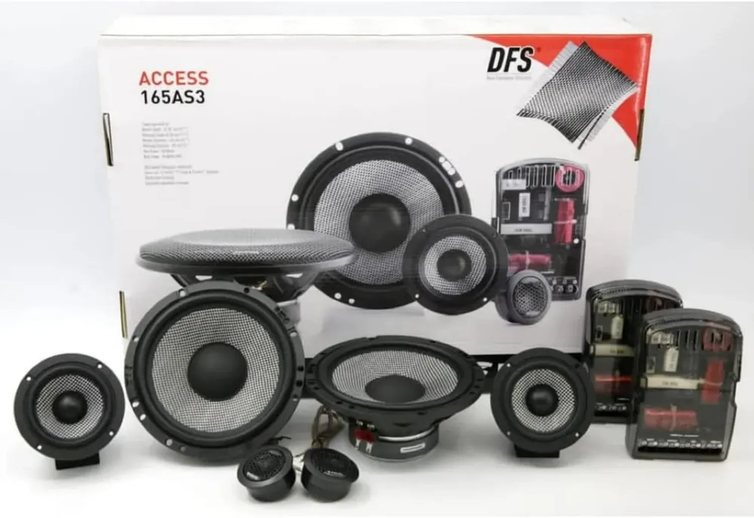 Kit de Haut-Parleurs Focal Access 165AS3 3 Voies 16,5 cm 160W 4Ω avec Woofers, Médiums et Tweeters