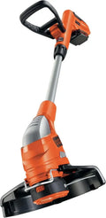 BLACK+DECKER Coupe-Bordures 18V Sans Fil, 23 cm, Batterie 2 Ah, Tête Pivotante, Tube Télescopique