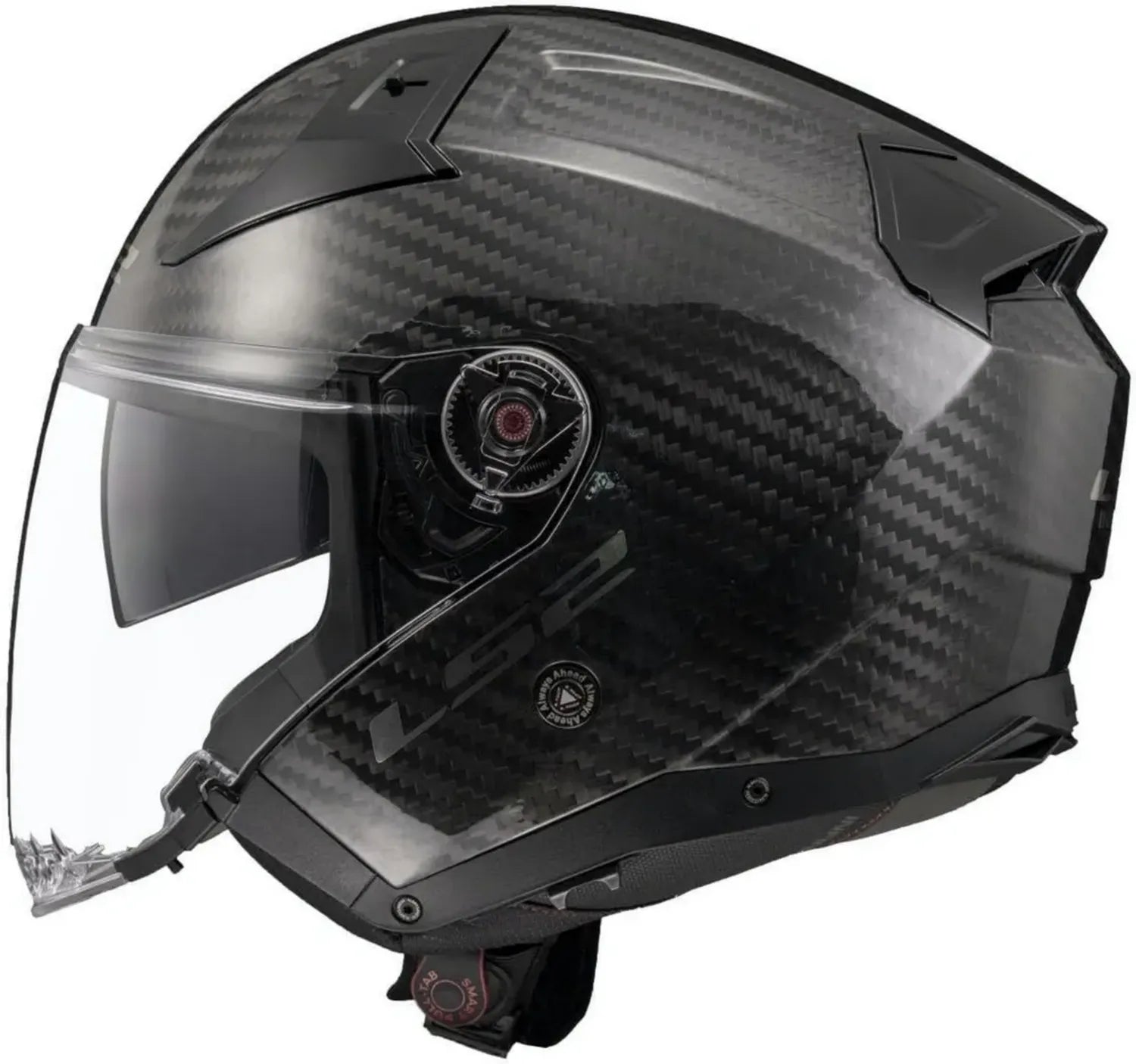 LS2 Casque Moto Jet Infinity II en Carbone Brillant