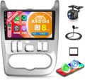 Autoradio Android 8 cœurs 6G+128G pour Renault Logan/Sandero/Duster 2009-2015 avec Écran 9 GPS WiFi Bluetooth