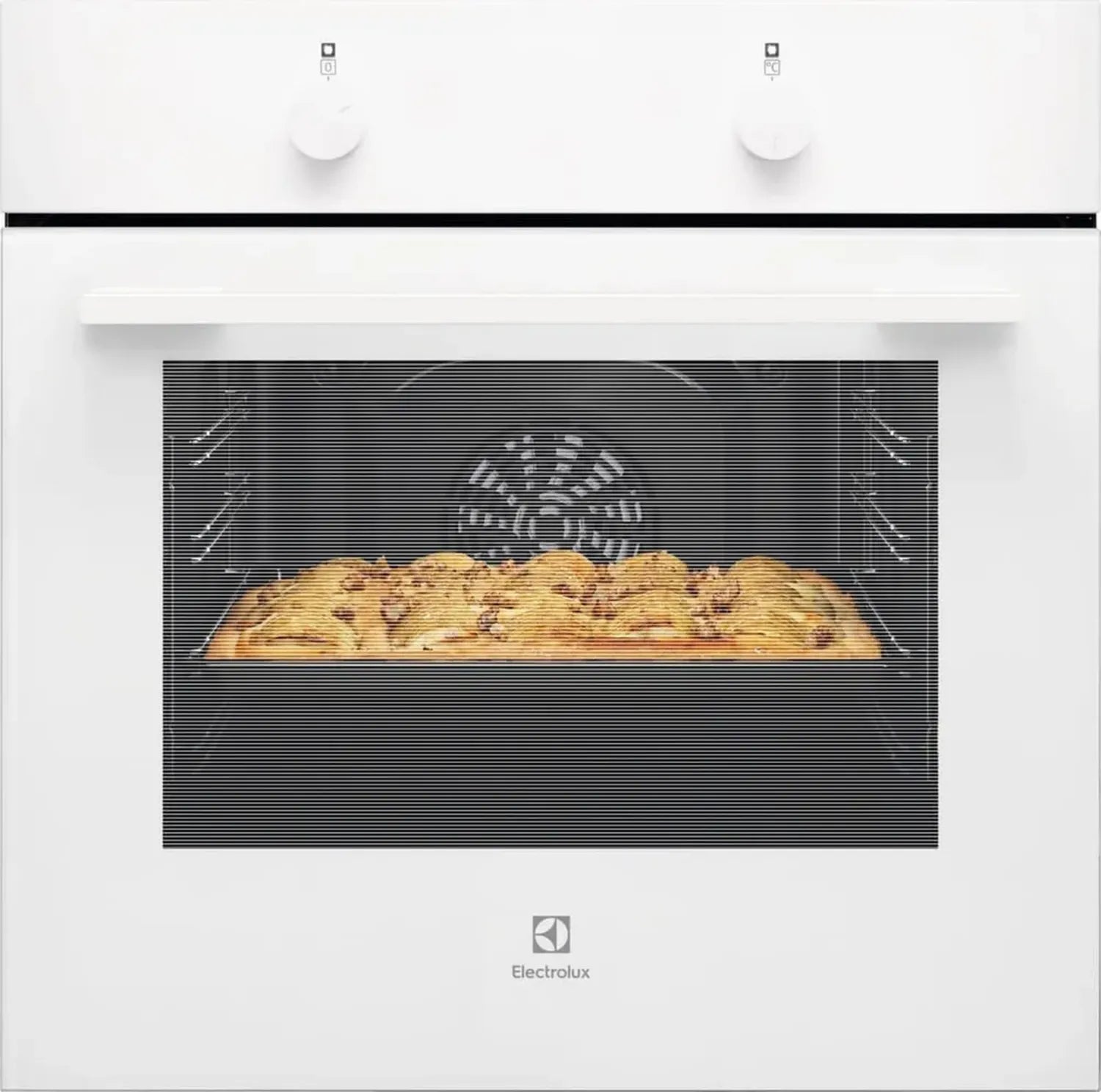 Four Electrolux 60 cm Multifonction avec AquaClean, Classe A, Blanc