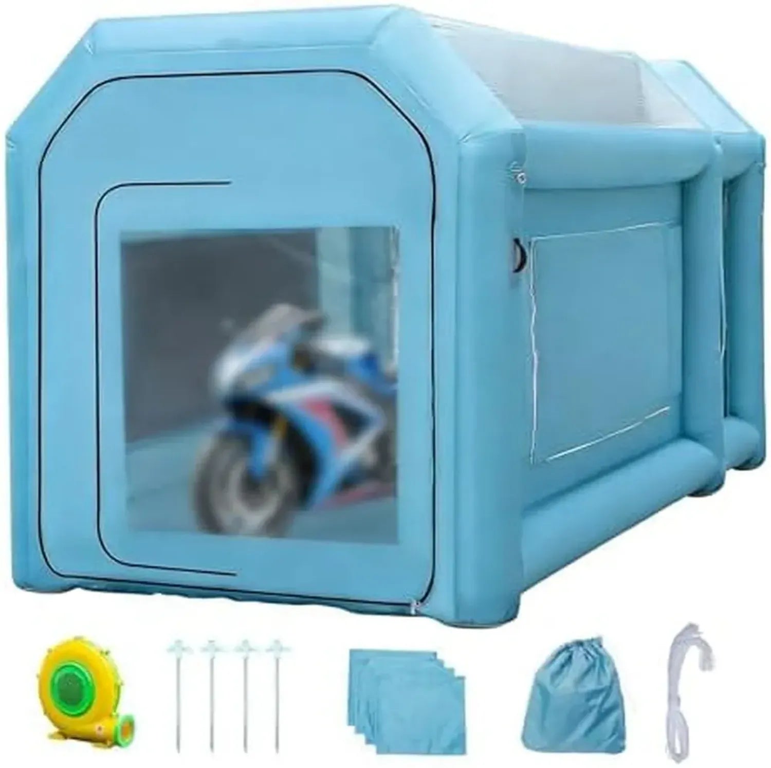 Cabine de Peinture Gonflable avec Ventilation – Tente Aérographe Portable pour Véhicules