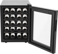 Cave à Vin Compacte 20 Bouteilles avec Écran Tactile LED, Protection Anti-UV, Température de 12 à 18°C