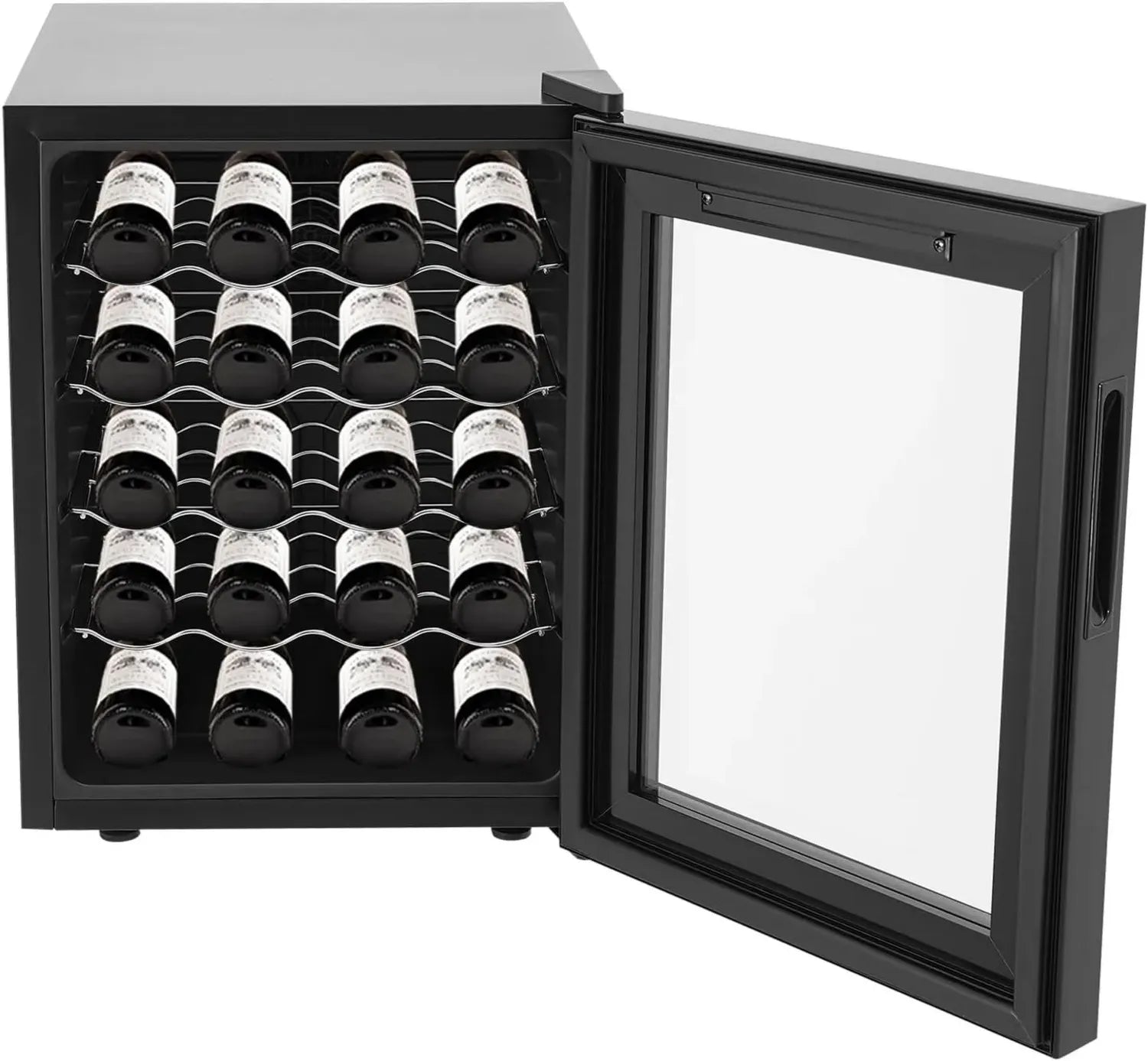 Cave à Vin Compacte 20 Bouteilles avec Écran Tactile LED, Protection Anti-UV, Température de 12 à 18°C