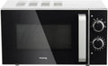 Micro-ondes Compact H.Koenig 20L 700W Inox, 5 Niveaux de Puissance, Décongélation Rapide, Minuterie 30 min