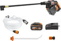 Nettoyeur Haute Pression sans Fil WORX 20V Hydroshot WG633E - Brushless avec Batterie 4Ah, Chargeur et Accessoires