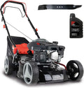 Scheppach Tondeuse Thermique Autotractée 42cm - 3,7 CV avec Panier 45L et Réglage Hauteur 7 Niveaux