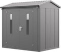 Cabanon de Jardin Métallique Anthracite 228x180x231 cm avec Portes