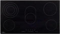 Plaque de Cuisson Céramique 5 Feux, Commande Tactile, 77 cm, 8500 W pour Cuisine