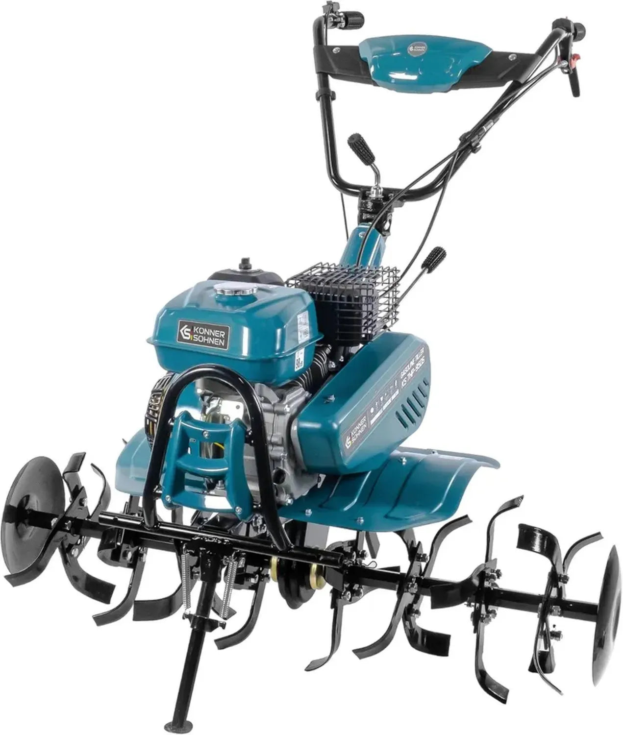 Motoculteur à Essence 7HP, 108cm, Avec Entraînement Chaîne et Marche Arrière