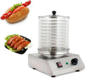 Grill Saucisses Électrique 350W en Acier Inoxydable, 7 Niveaux de Température, Idéal pour Restauration et Loisir