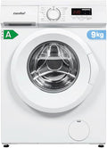 COMFEE' Lave-linge Frontal 9KG, Classe A, 1400 tr/min, 15 Programmes, Blanc