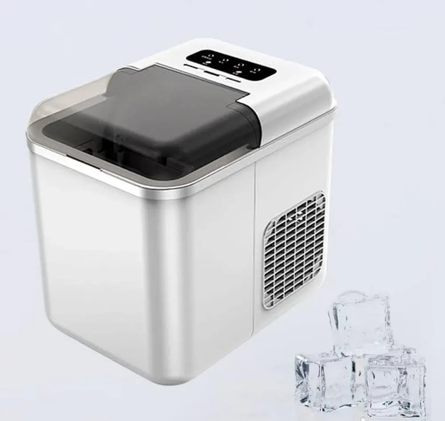 Machine à glaçons 14 kg en 24h, contrôle à distance, 9 cubes en 8 min