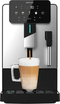 Machine à Café Automatique Cecotec 19 Bars, 5 Moutures, Réservoir 1,1L, 150g Grains, Thermoblock, Vapeur, Hauteur Réglable, Auto-nettoyage, Écran Tactile