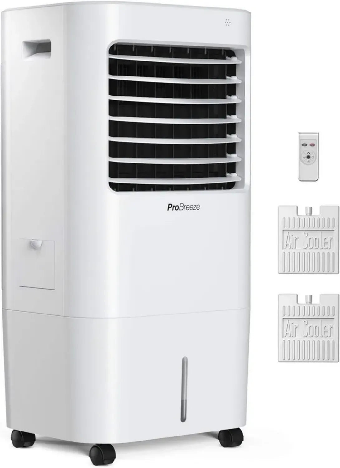 Climatiseur Évaporatif Portable Pro Breeze 10L avec Télécommande, Ventilateur et Humidificateur, 3 Vitesses, Minuterie et Oscillation Automatique