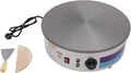 Crêpière Électrique Professionnelle 220V, Plaque de 45 cm pour Crêpes, Pancakes et Omelettes