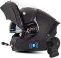 Casque Moto Bluetooth Modulable Homologué ECE avec Double Visière pour Homme et Femme