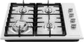 Table de cuisson à gaz 4 brûleurs en inox - Puissance totale 5,75 kW - Dimensions 59x51 cm - Parfaite pour maisons, hôtels, et restaurants